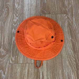 New orange bucket hat